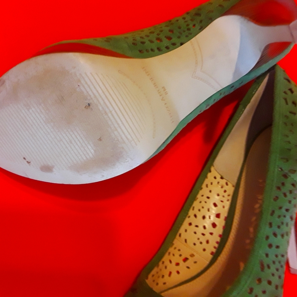 Green high heels